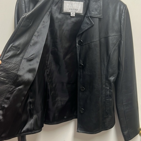 Wilsons Leather Classic Black Women's Jacket - Picture 6 of 13